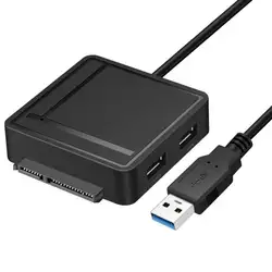 Универсальный USB 3,0 на SATA адаптер устройство для чтения карт SD TF USB 3,0 концентратор 2 порта конвертеры 22pin жесткий диск кабель для 2,5/3,5 HDD SSD