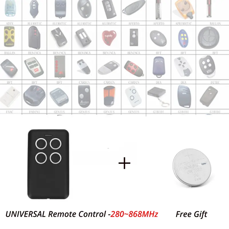

3pcs Multi Frequency 280-868MHz Replacement Garage Door Remote Controller Rolling Code & Fixed Code