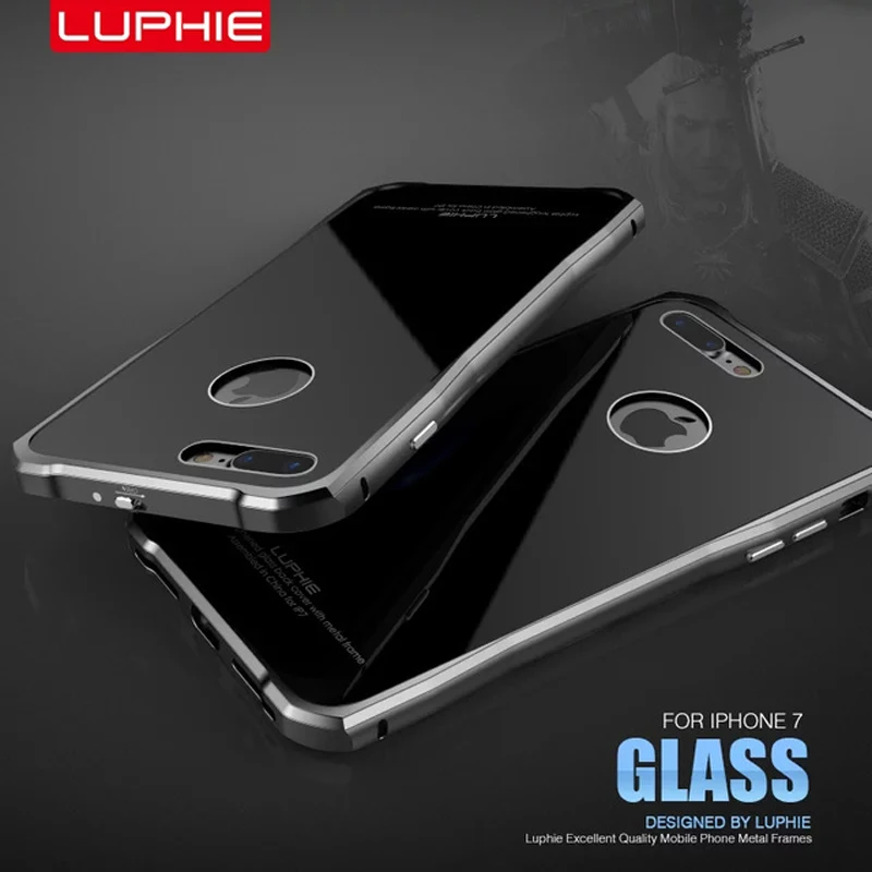 bilder für Luphie luxus aircraft aluminium metallrahmen + 9 h gehärtetem glas zurück abdeckung für iphone 7/7 plus lock-taste case bilder für Luphie luxus aircraft aluminium metallrahmen + 9 h gehärtetem glas zurück abdeckung für iphone 7/7 plus lock-taste case