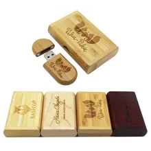 BiNFUL деревянный+ коробка Пользовательский логотип usb флэш-накопитель 4 ГБ 8 ГБ 16 ГБ Флешка 32 Гб 64 Гб usb флешка 64 Гб флешка