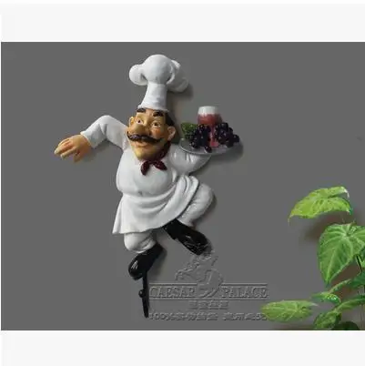 Творческий Европейский Модель персонажа, крючок с шеф-поваром, украшения дома ремесла - Цвет: 6