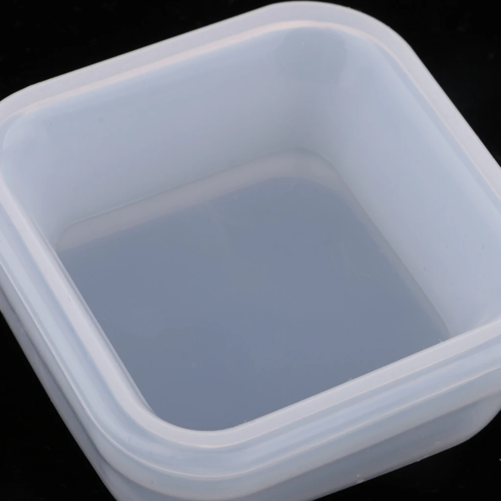 2Pcs Silicone Resin Mold Small Box Container Silicone Mould Resin Art Mold DIY Storage Box Jewelry Making Decorative Craft Mold