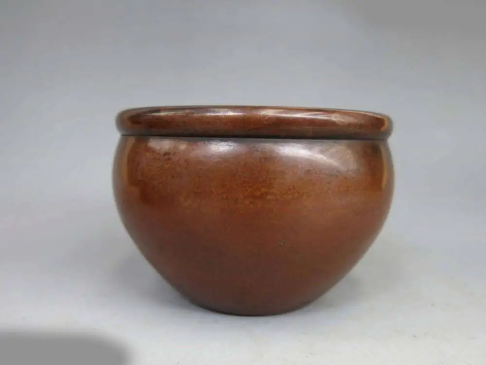 

China pure red copper fine Exquisite pot Incense burner censer Statue