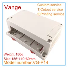 1 шт./лот корпус проекта PLC 155*110*60 мм ABS пластиковый корпус коробки для промышленного модуля управления устройство выход коробка