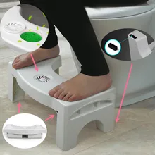 Складной туалетный табурет для ног, противозапорный пластиковый табурет для ванной комнаты, может заменить освежитель воздуха для детей, пожилых людей