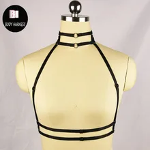 Женская портупея Готический бюстгальтер Harajuku сексуальное женское белье ручной работы из хлопка средства ухода за кожей портупея бюстгальтер