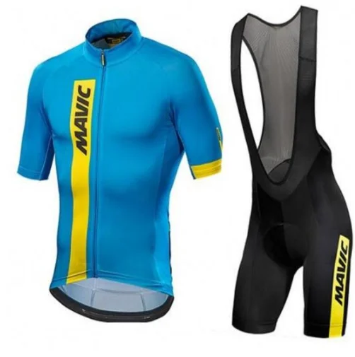 

2018 Team Mavic Cycling Jerseys Bike Wear clothes Quick-Dry bib gel Sets Clothing Ropa Ciclismo uniformes Maillot Sport Wear