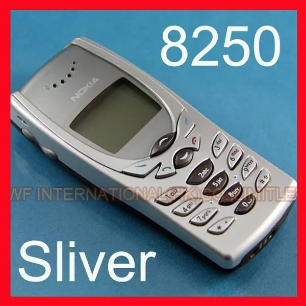 Разблокированный Мобильный телефон Nokia 8250 2G GSM 900/1800 серебристый один год