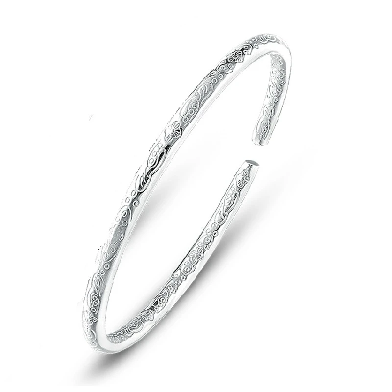 Pulseras, brazaletes para mujer, joyería chapada en plata, decoraciones étnicas, pulsera, brazalete, manchette para mujer, WH 5|jewelry present|jewelry locationsjewelry settings and mountings AliExpress