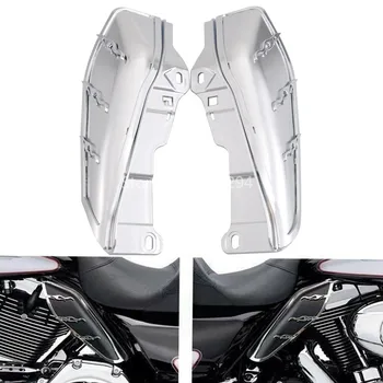 

Motorcycle Flame Mid-Frame Engine Air Deflector Heat Shield Trim Chrome For Harley Touring Trike 09-16