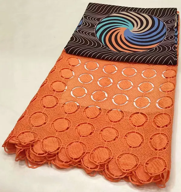3+ 2,5 ярдов швейцарская вуаль кружева в швейцарской java восковой печатной ткани африканская кружевная ткань Высокое качество африканская ткань LJ-Z1