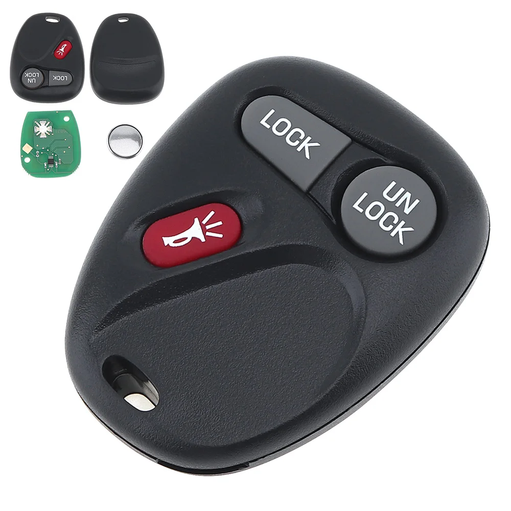 

315Mhz 3 Buttons Keyless Entry Remote Car Key Fob KOBLEAR1XT 15042968 Auto Key Shell Case for Chevrolet Silverado Tahoe Yukon