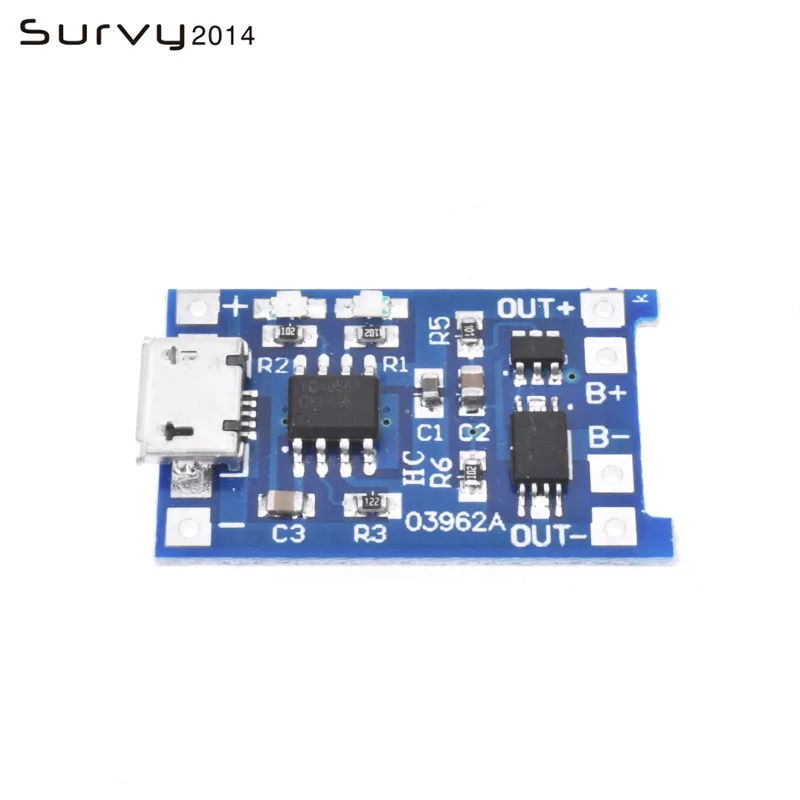 Мини USB / MICRO TP4056 TC4056 1A Lipo зарядное устройство Модуль литиевая батарея DIY