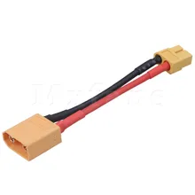 Mxfans 12cm Length 10AWG XT60 Male to XT90 Female Plugs Charging Cable Compatible for Aeromodelling Battery