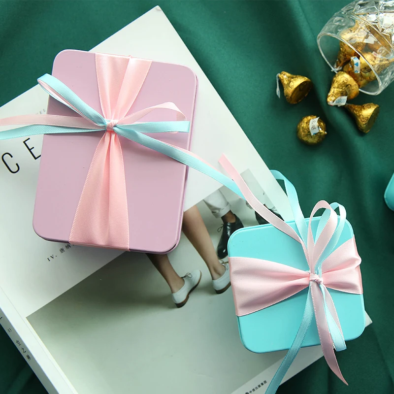 

6 pcs/lot Metal Vintage Candy Tin Storage Box for Wedding and Children Birthday Party, Mini Cute Coin and Tea Organizer Case