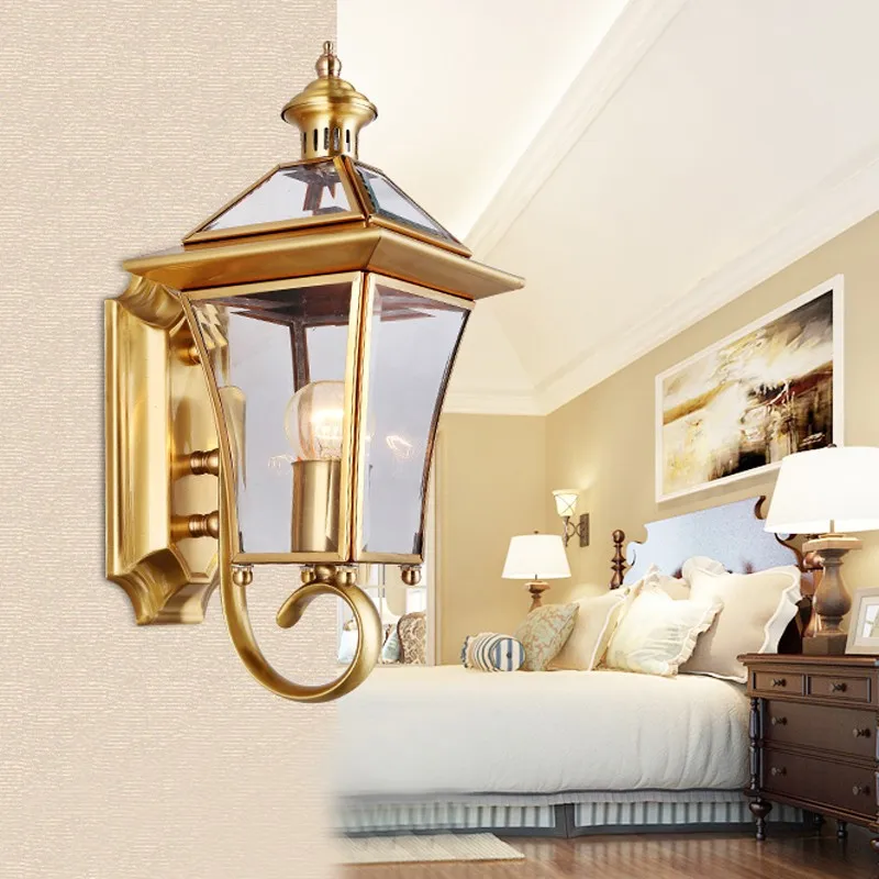 gold wall lamp outdoor lighting golden Waterproof LED gold wall lamp outdoor lighting golden Waterproof LED