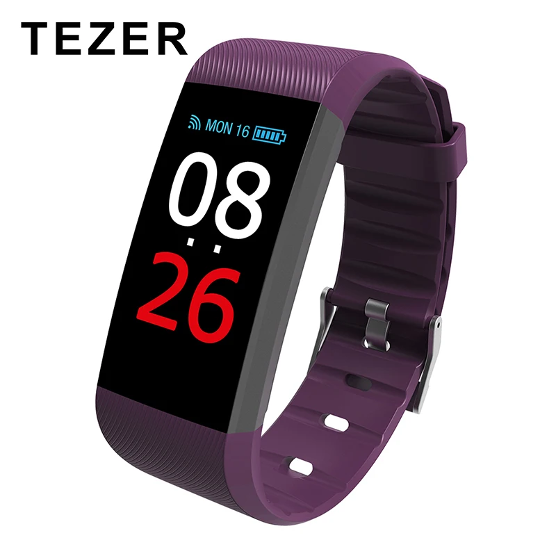 TEZER R11 Smart Wristbands Heart Rate Monitor Smart Bracelet Fitness Tracker Smartband Waterproof Pedometer for Phone Bluetooth