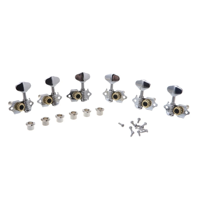 

3R 3L For Grover Style Guitar String Tuner Open Gear Tuning Peg Machine Heads