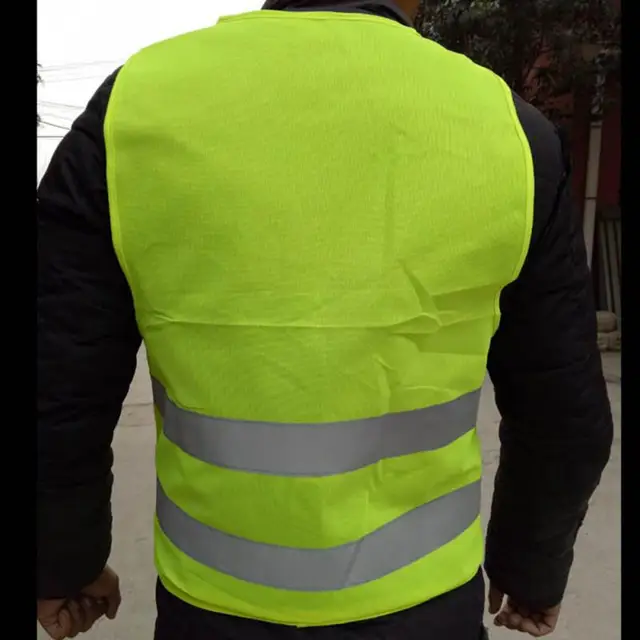 2018 Vest Clothing Traffic Motorcycle Night Rider Fluorescent Safety Security Visibility Reflective Cycling Outdoor Sports