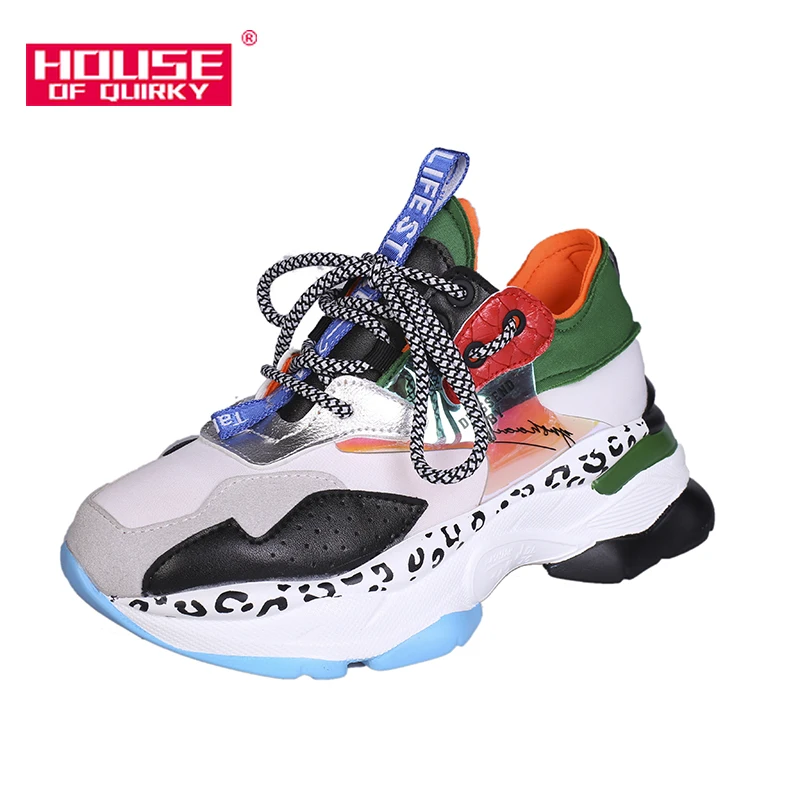 

Lace-up Rubber Ladies Running Shoes Flats Comfortable Platform Sneakers Women Casual Shoes Vulcanized Shoes Autumn Women Shoes
