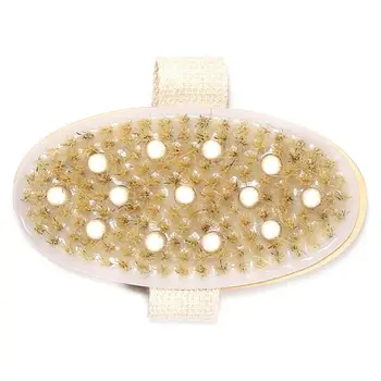 

2 in 1 Dry Skin Body Brush Exfoliating Bath Brush Back Scrubber Back Brush Medium Strength Body Scrub Skin Bathing Brushing