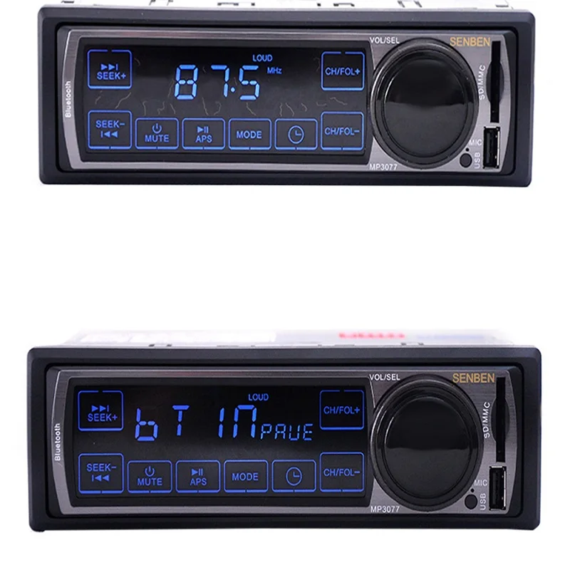 Hot Selling 12V Car Stereo FM Car Radio Bluetooth MP3 Audio Player Support Phone USB/SD Car