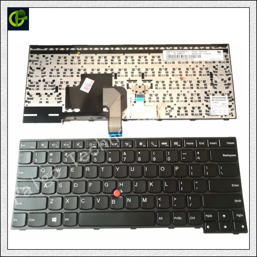 English Keyboard for Lenovo IBM ThinkPad Edge E450 E450c E455 E460 E465 W450 04X6141 04X6181 laptop US