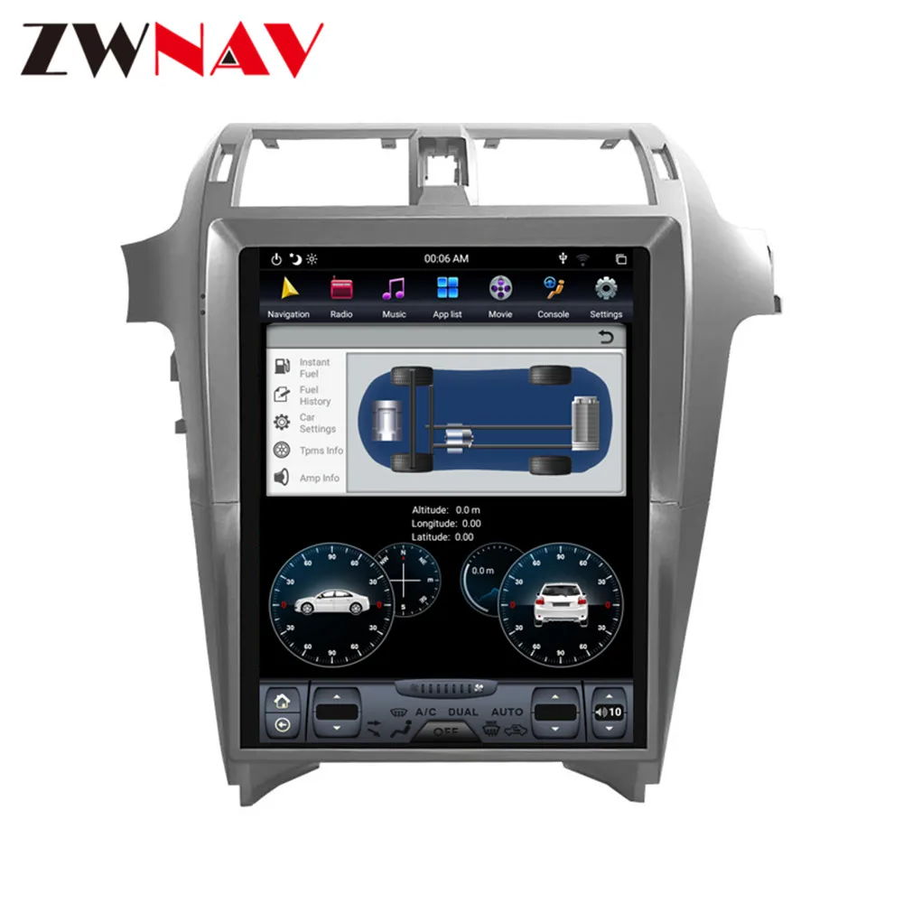 Clearance PX6 4GB RAM Tesla style Android 8.1 Car GPS Navigation For Lexus GX400 GX460 head unit multimedia radio tape recorder autostereo 4