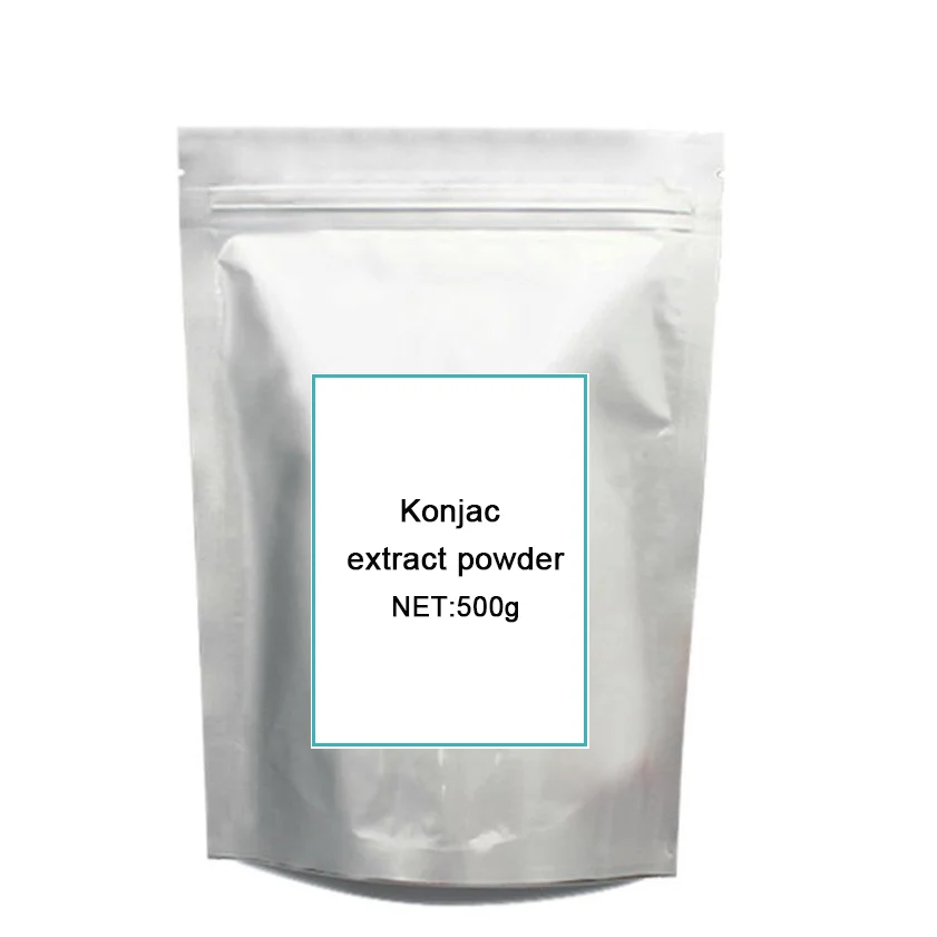 

500G GMP certified 100% Natural Konjac extract pow-der,Glucomannan Konjac extract Weight Loss Fat Burner Hot sale Free Shipping
