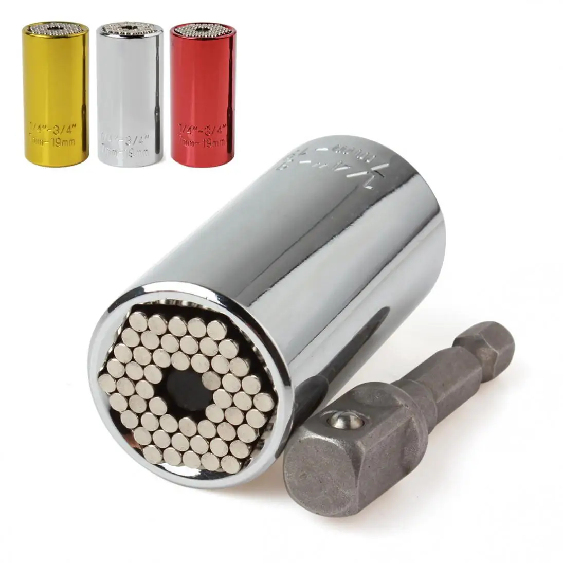 

New 7-19mm Multi-function Hand Tools Universal Repair Tools Three-color Socket Wrench set