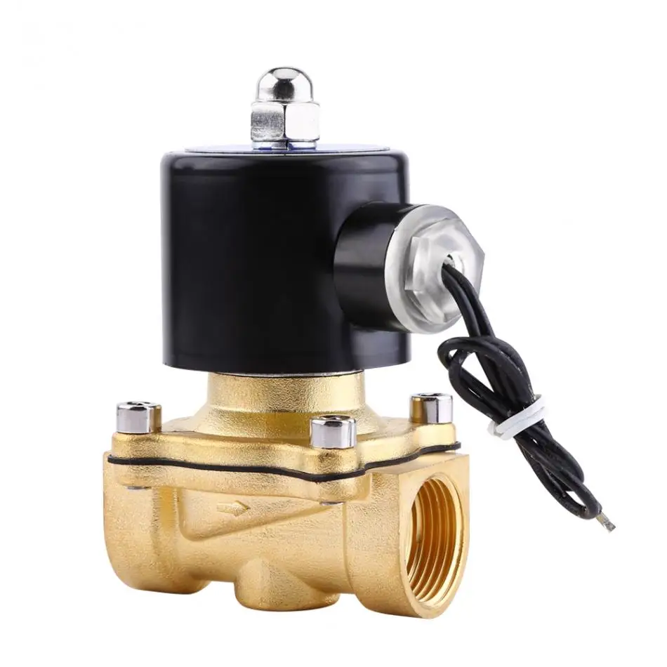 1 шт. Электрический Соленоидный клапан для воды газа масла латуни DC24V 3/4 &quotDN20