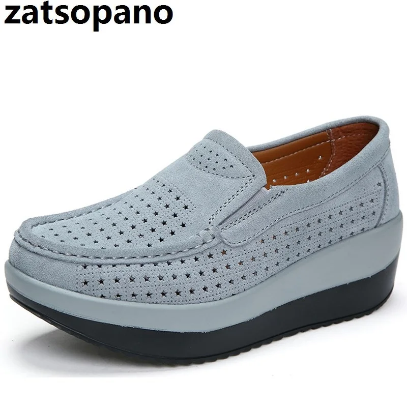 

Brand Large Size Autumn Spring Moccasins Women Flats Fashion Flat Platform Shoes Women's Loafers Ladies Slip On Shoes Female