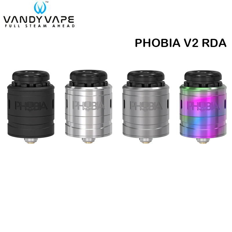 

Original Vandy Vape PHOBIA V2 RDA Atomizer Tank for Electronic Cigarettes Box Mod Vape VandyVape Phobia II 2 phobia RDA