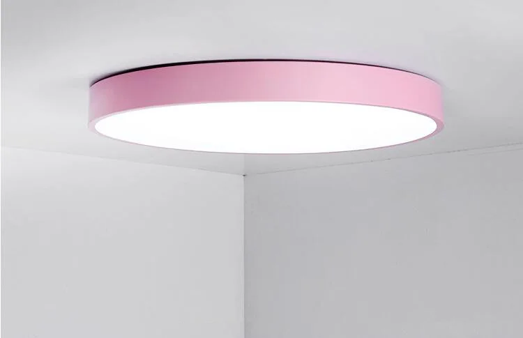 5 см ультра-тонкий яркий цветной круговой СВЕТОДИОДНЫЙ потолочный светильник детская комната освещение потолочные светильники кухня кабинет