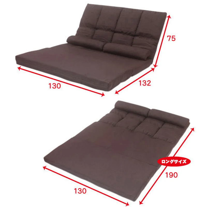 Japanese Style Modern Living Room Furniture Floor Seating Adjustable Foldable Upholstered Gaming Chaise Futon Sofa Lounge Chair
