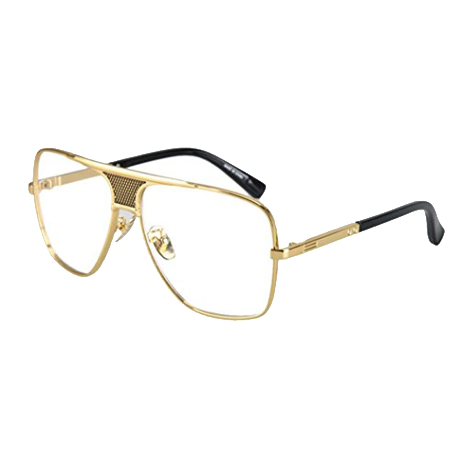 GAMT Retro Square Gold Frame Aviator Men's Sunglassesin Men's