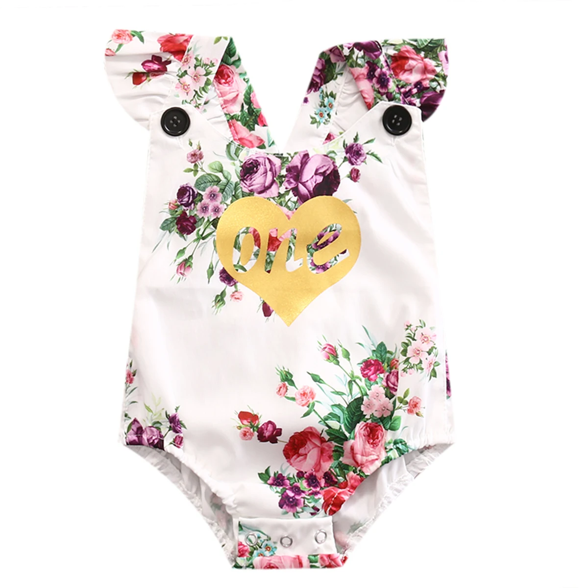 Baby Girls Crisis Cross Bodysuit Infant Babies Floral Letters Bodysuits Little Girl PrincessTutu