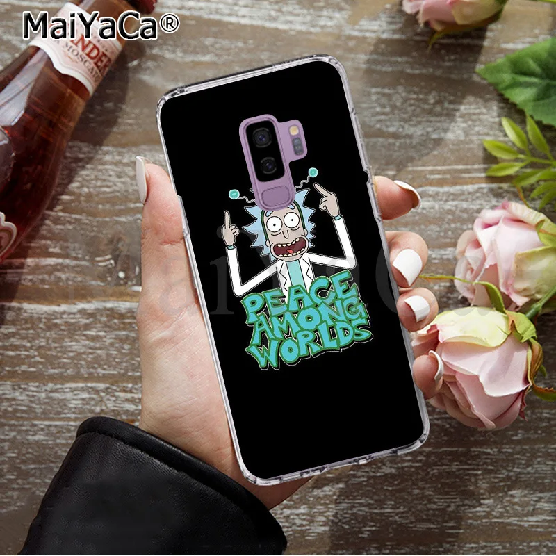 Роскошный Уникальный чехол MaiYaCa Pickle Рик и Морти для samsung S9 S9 plus S5 S6 S6edge S6plus S7 S7edge S8 S8plus