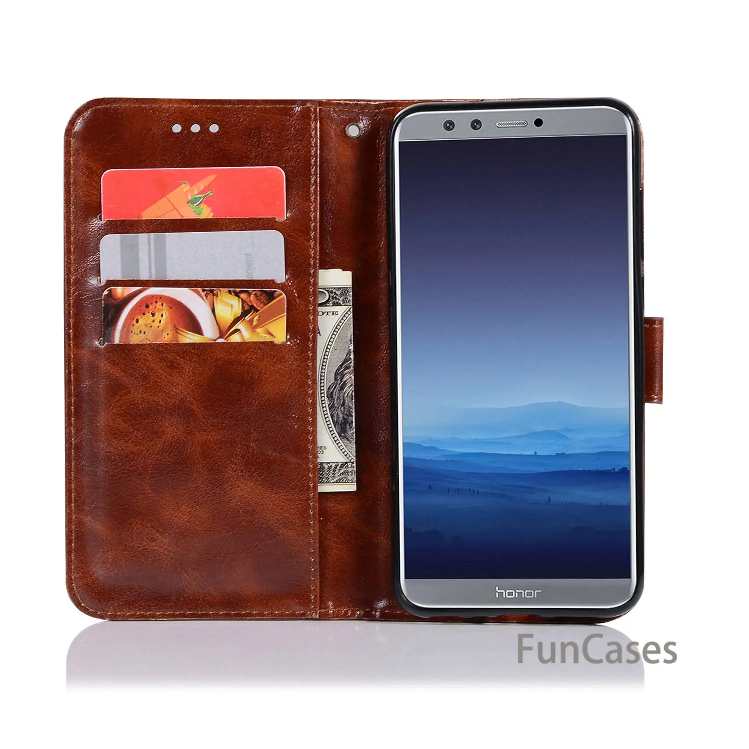 Для Coque huawei Ascend Honor 9 Lite чехол для Fundas 5 2 дюймов + подставка карт Huawai
