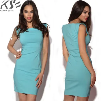 

2018 European and American foreign trade hot sales sexy stitching dress fashion dress