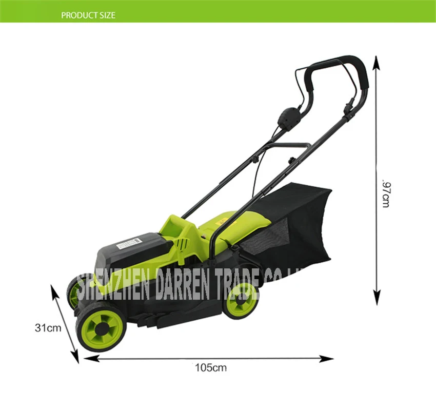 Et1408 24 В Электрические Газонокосилки/руки Push-Тип Газонокосилки/беспроводные газонокосилки 320 мм Резка длина 3850r /мин push Газонокосилки
