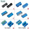 YuXi 2pcs/lot USB 3.0 20pin 19pin male connector 90 /180 degree motherboard chassisplugged plate IDC 20 pin connector socket ► Photo 1/6