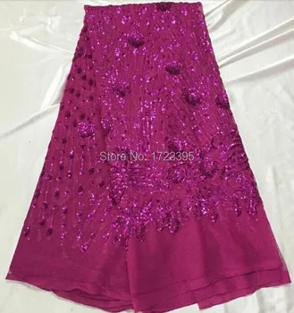 

Top quality african swiss voile lace fabric sequins lace embroidery lace fabric for wedding dress free shipping