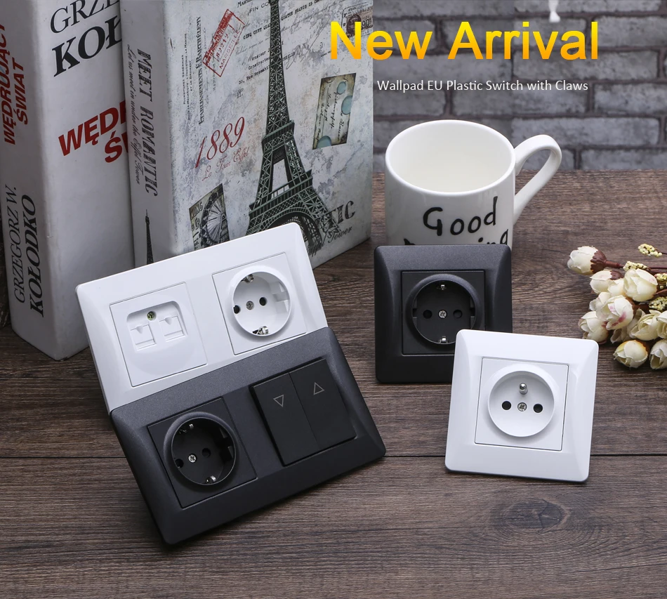 Painel de plástico branco para cortinas, 110-250v,