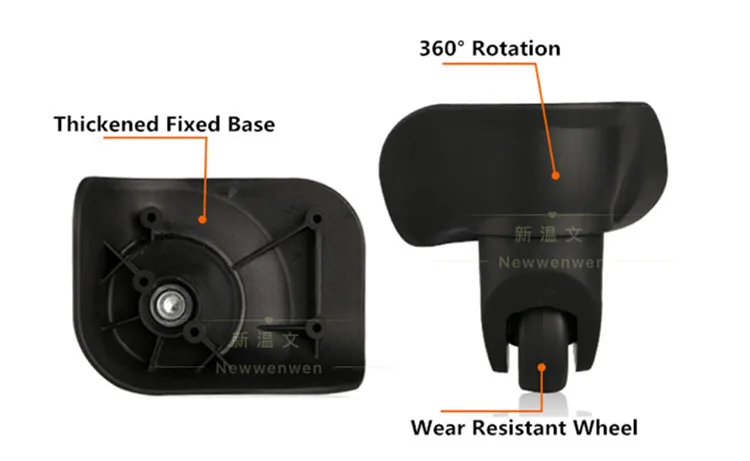 Троллейбус случае чемодан колеса ремонт, замена Чемодан колеса Запчасти путешествия Чемодан колеса для чемоданов W186