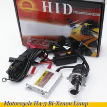 Мото cicleta hid ксеноновая лампа h4 hi/low h4 bi-xenon soquete alta baixa moto luz hid 35w hid slim lastro kit bicicleta