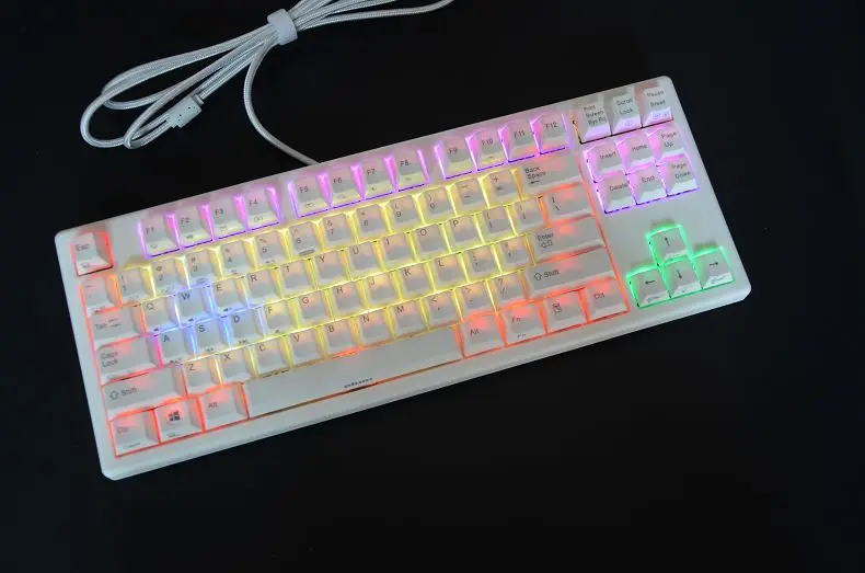 Prix pour Plum87 gateron mx brown bleu mécanique clavier rvb rétroéclairé TKL gaming clavier PBT keycap 87 tenkeyless plum 108 rétro - éclairage Prix pour Plum87 gateron mx brown bleu mécanique clavier rvb rétroéclairé TKL gaming clavier PBT keycap 87 tenkeyless plum 108 rétro - éclairage
