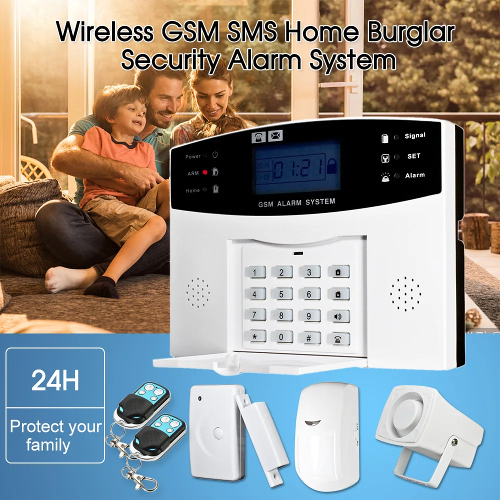 Беспроводная GSM SMS домашняя охранная сигнализация система детектор датчик