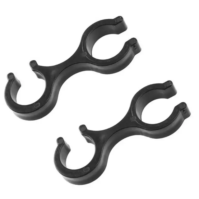 Portable Trekking Pole Walking Stick 8 Shaped Clip Clamp Accessory