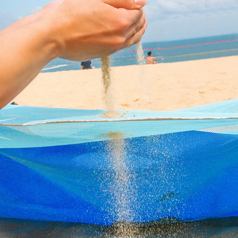 YOHOLOO Spiaggia di Sabbia di Trasporto Zerbino Portatile Blu della spiaggia Zerbino Anti-slip Sabbia Zerbino s Tappetini All'aperto Zerbino per la Spiaggia trasporto di goccia di sostegno